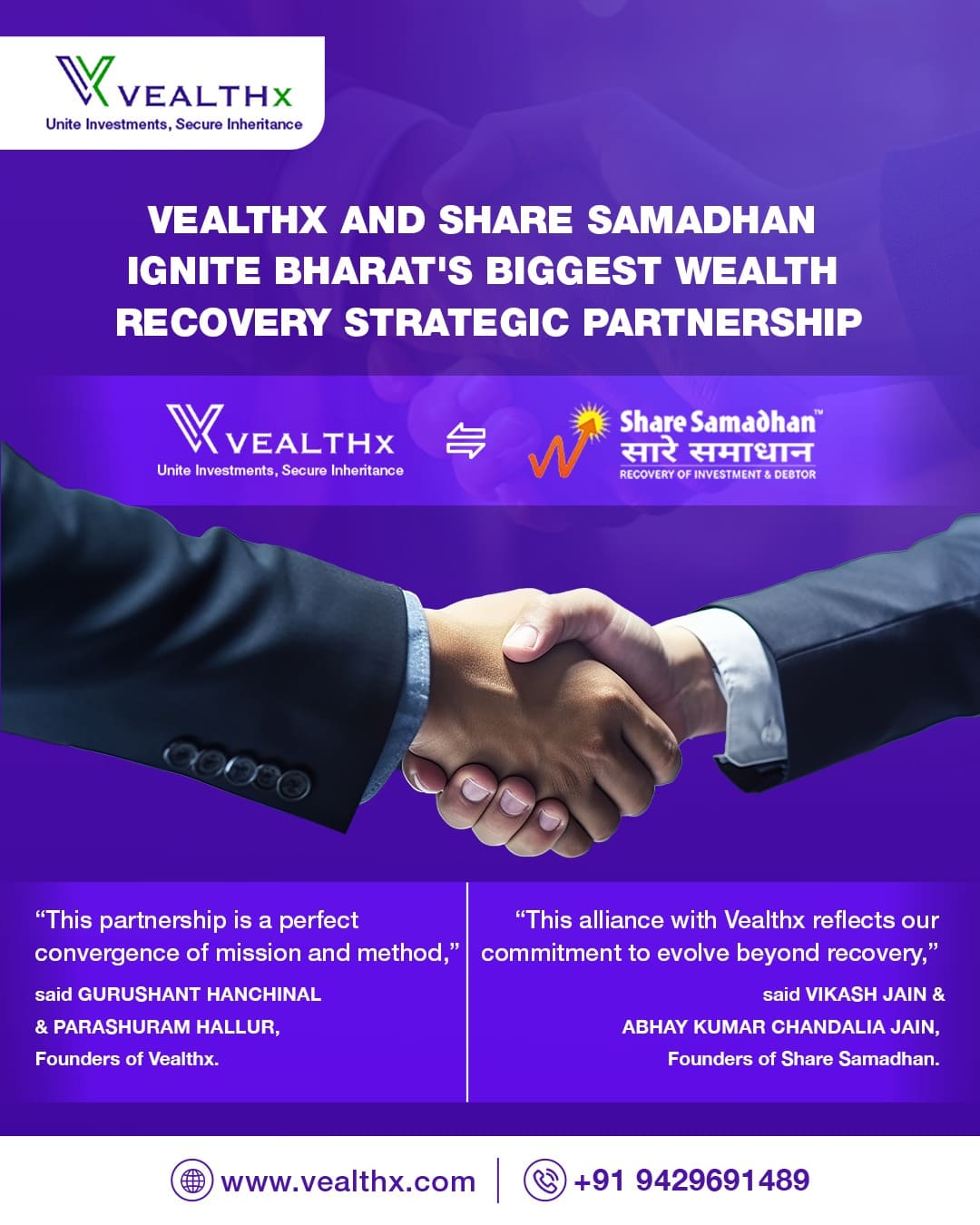 Partnership with Share Samadhan