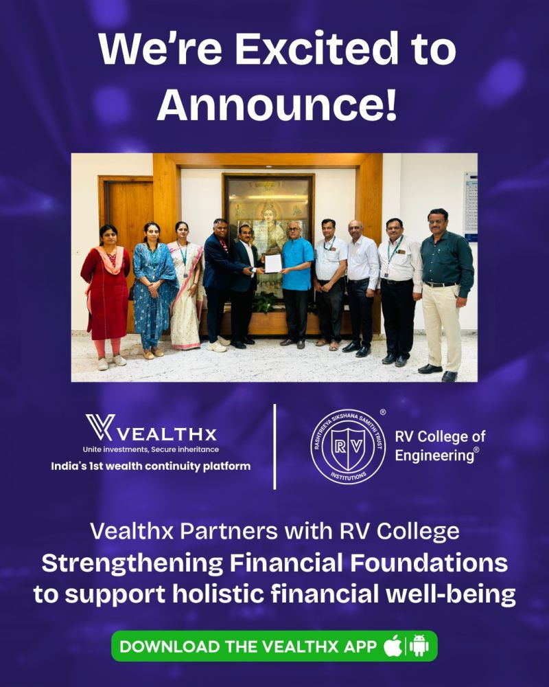 Vealthx Partners with RV College of Engineering — Strengthening Financial Foundations